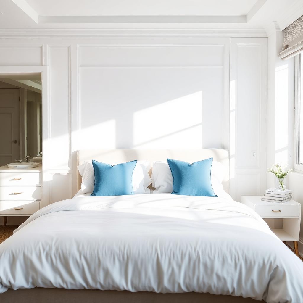 Fresh, clean bedroom