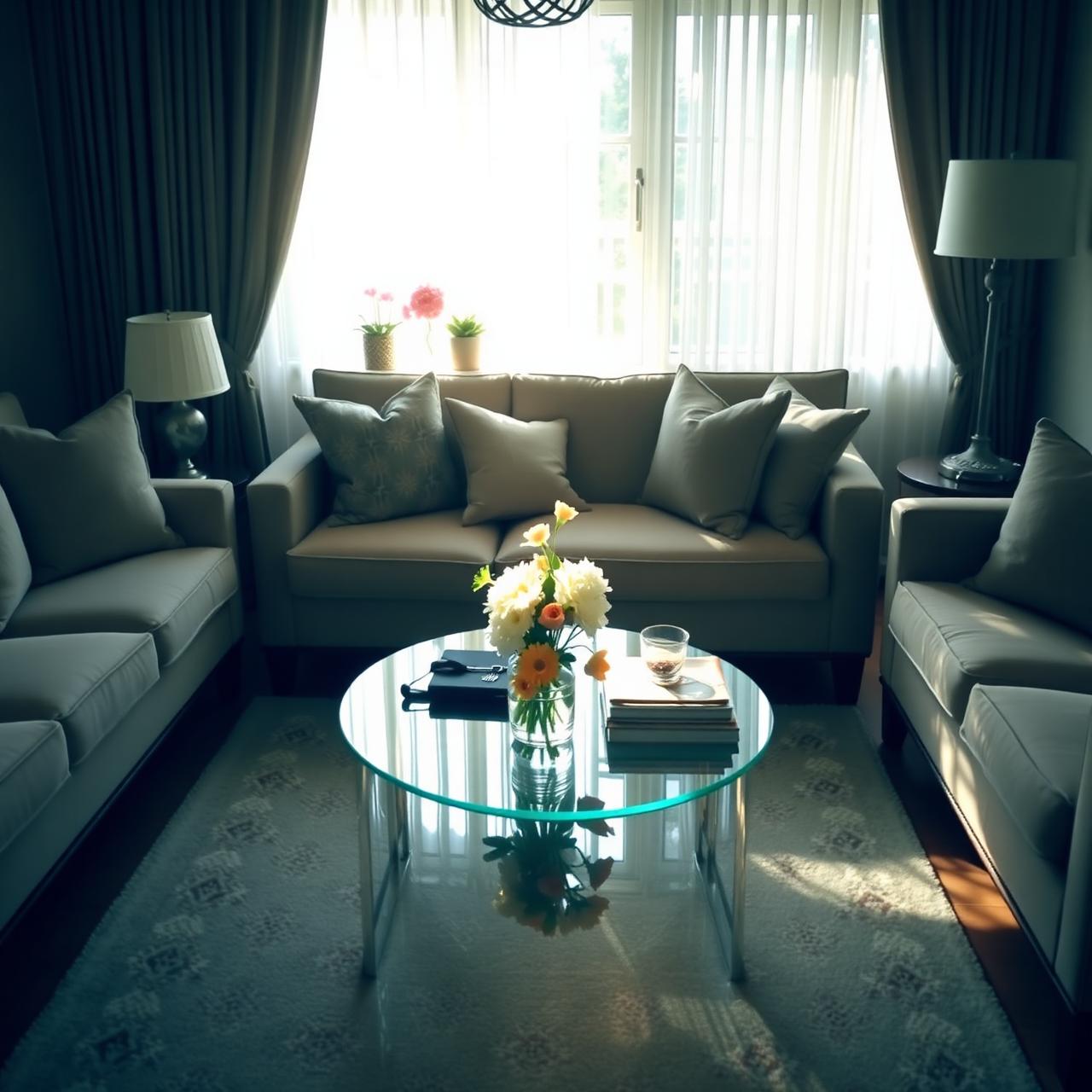Cozy, clean family living room cared for by Elba's Cleaning